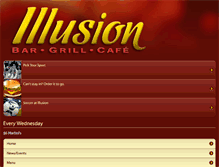 Tablet Screenshot of illusionbarandgrill.com